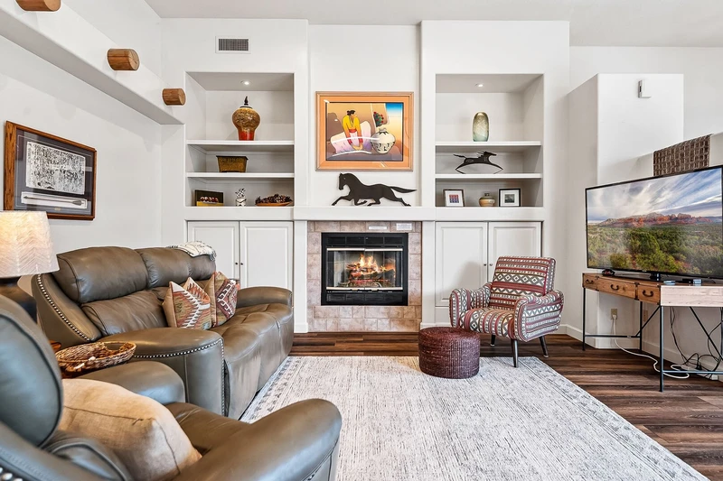 fireplace in sedona arizona vacation rental