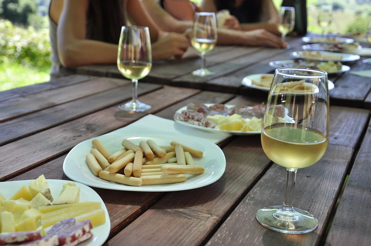 charcuterie and wine