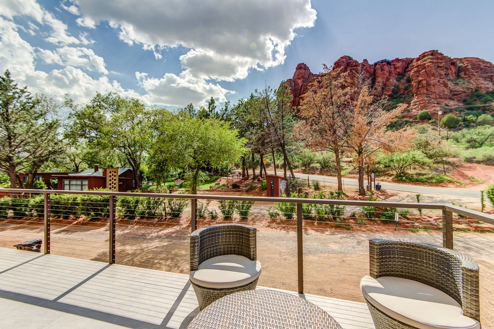 outdoor space and view at sedona arizona vacation rental