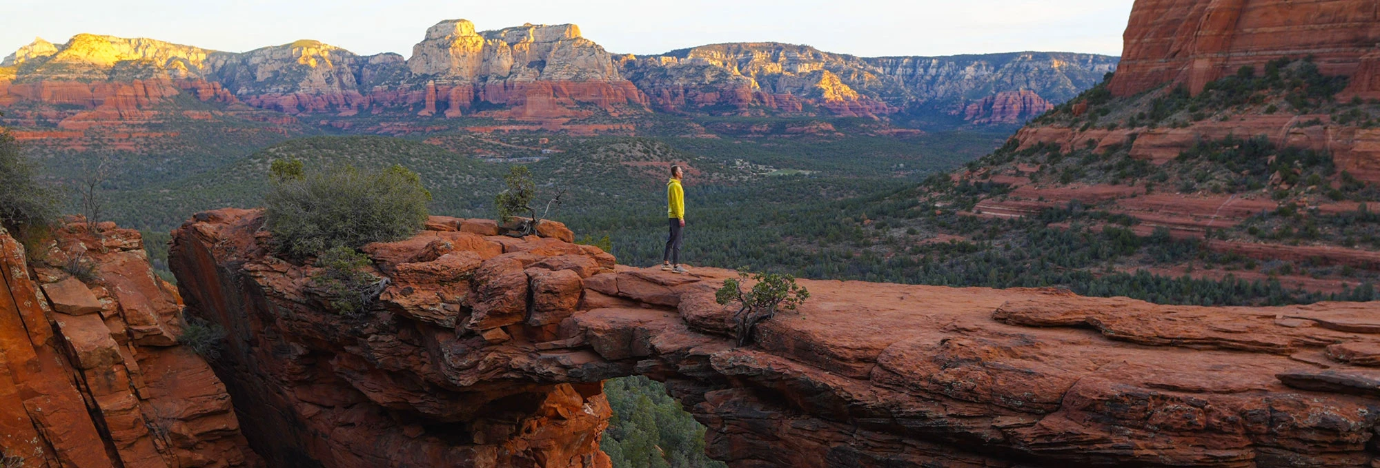 person enjoying sedona views