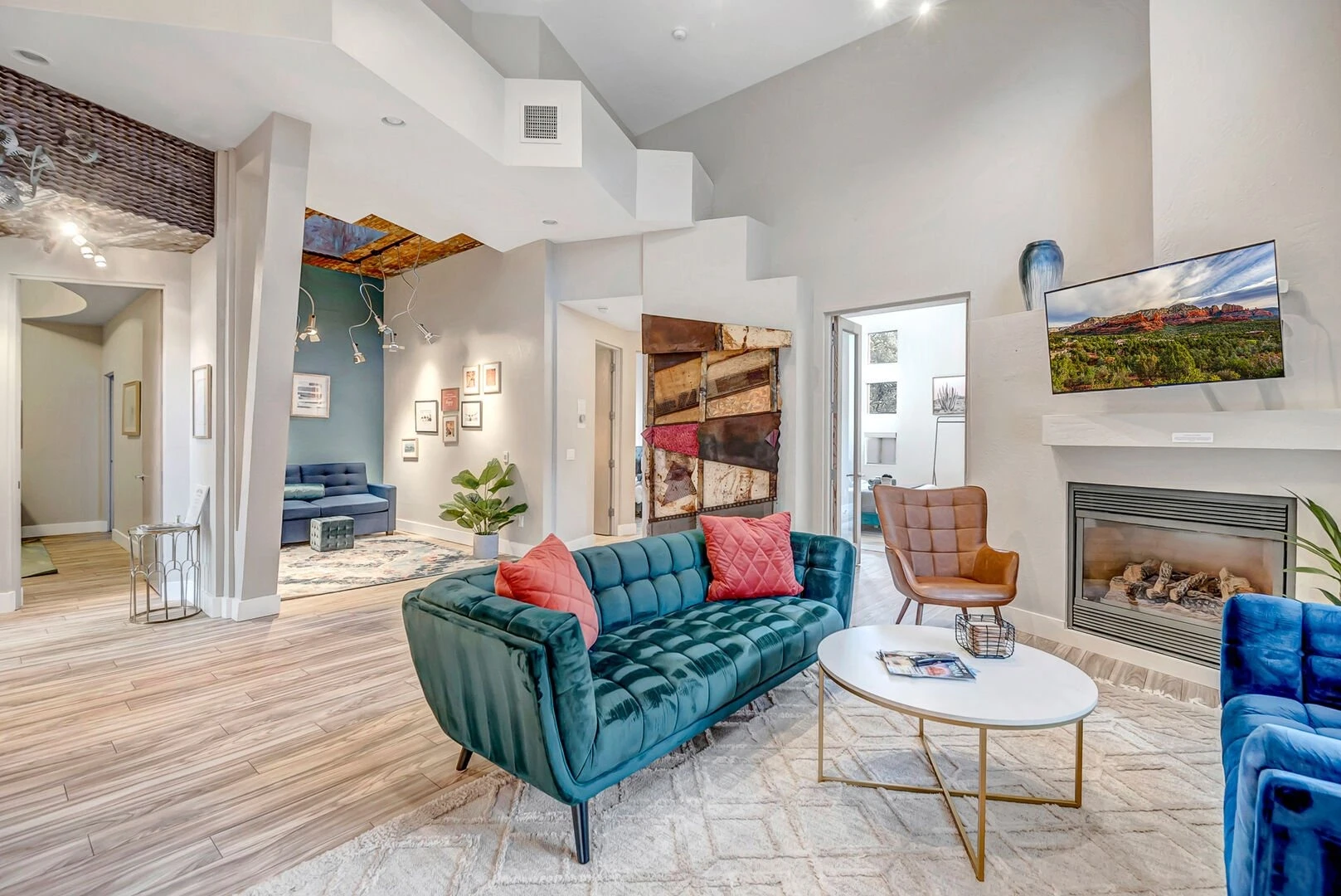 living room at sedona arizona vacation rental