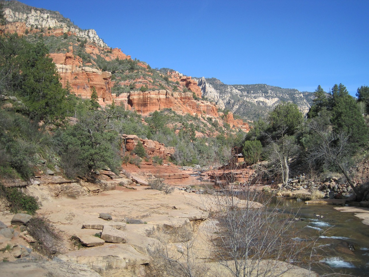 A scenic picture of Slide Rock