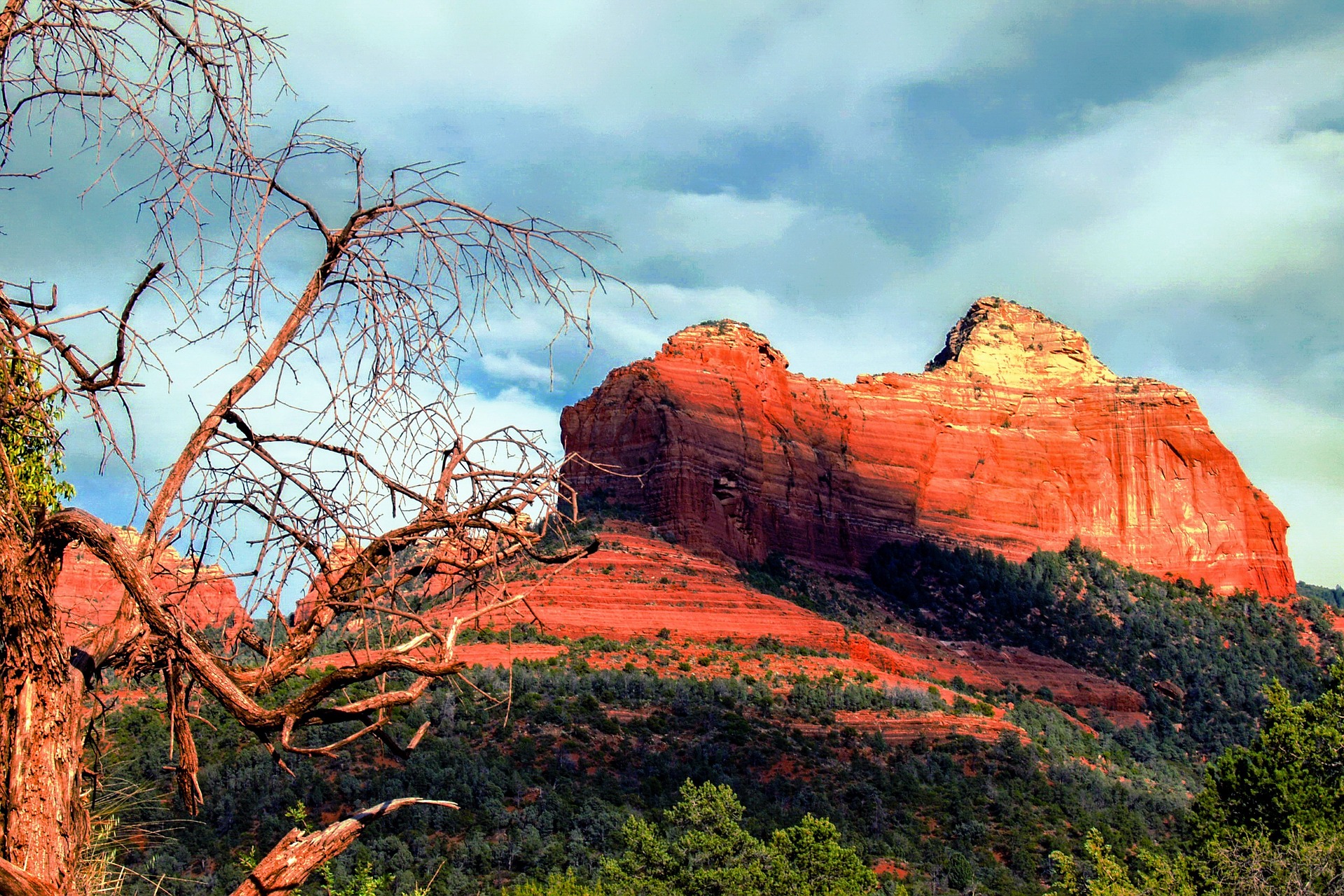 The view staying outside of Sedona hotel rooms